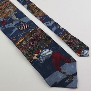 Tango by Max Raab Mens Silk Tie Americana Series Baseball You're Out 1990s
